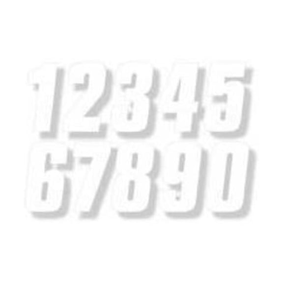 Factory Effex 08-90050 Factory Number 6in. - No. 0 - White
