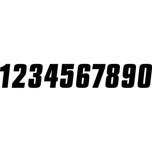 Factory Effex 08-90093 Factory Number 7in. - No.3 - White
