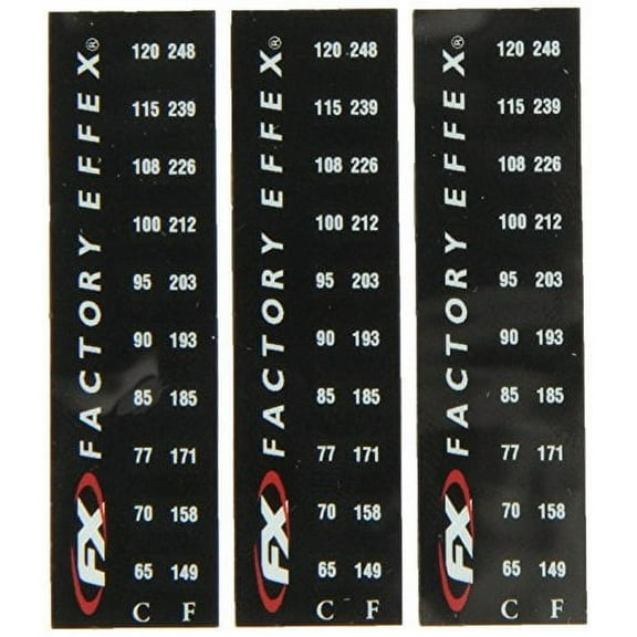 Factory Effex 08-90225 Temp Specialty Sticker, (Pack of 3)