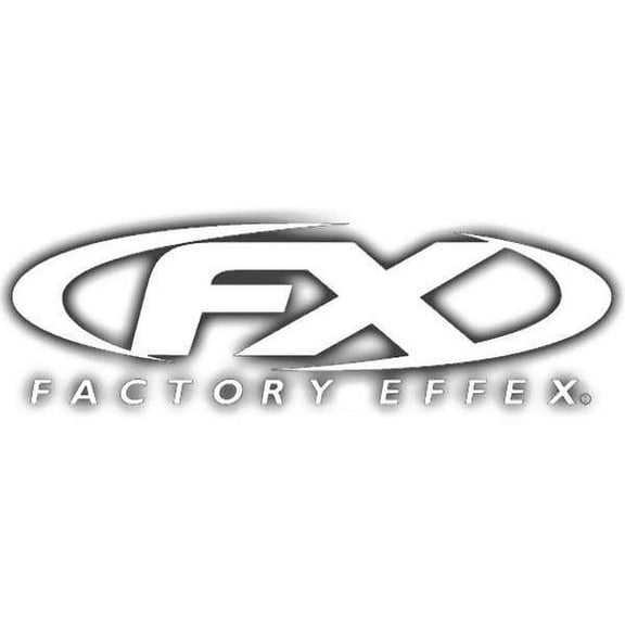 Factory Effex 14-94026 White 3' (FX) Horizontal Die-Cut Sticker
