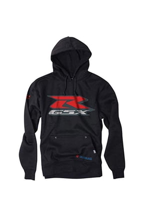 FX FACTORY EFFEX Men's Suzuki GSXR Pullover Hooded Sweatshirt, Black, M