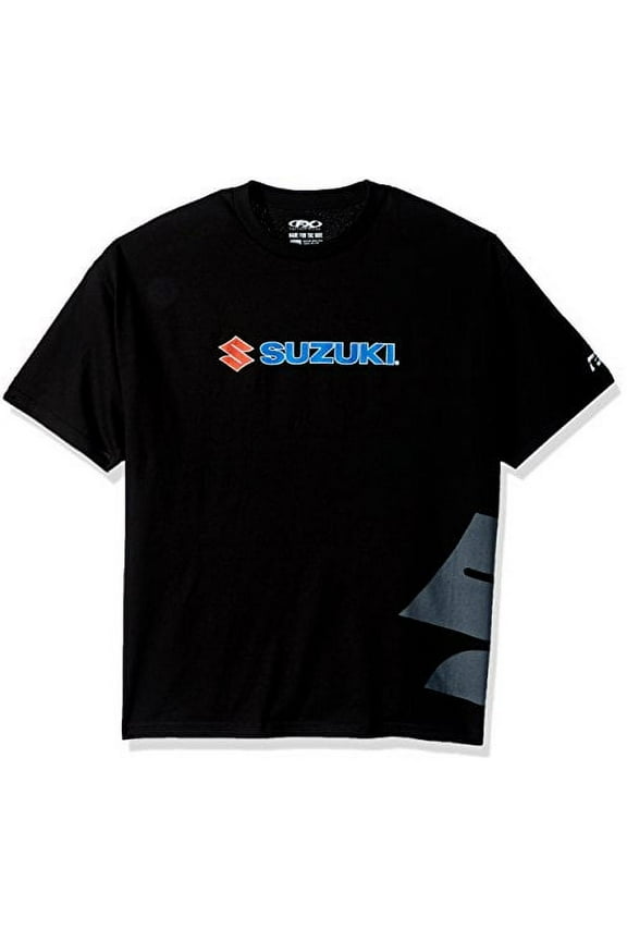 15-88472 Suzuki Big 'S' T-Shirt (Black, Large)