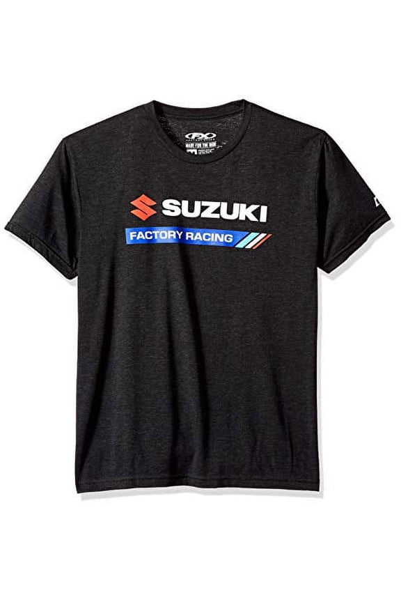 FX FACTORY EFFEX Men's Suzuki Factory Racing t-Shirt, Heather Black, M