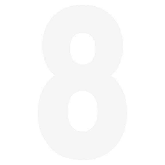 Factory Effex 5 Inpro 5" Wh #8 Pk/3 Fx 03-0208 New