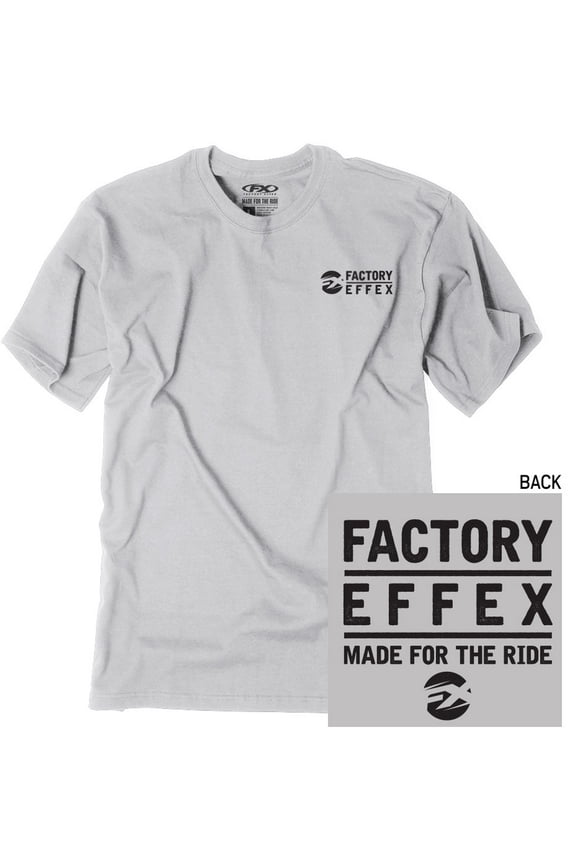 FX Stamped Mens Short Sleeve T-Shirt Silver LG