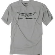 Factory Effex Goldwing Icon Mens Short Sleeve T-Shirt Gray LG