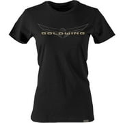 Factory Effex Goldwing Sketched Womens Short Sleeve T-Shirt Black MD