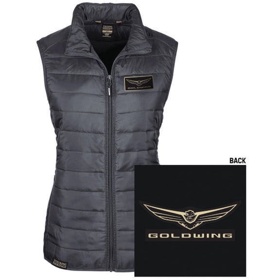 Factory Effex Goldwing Womens Puffer Vest Black LG