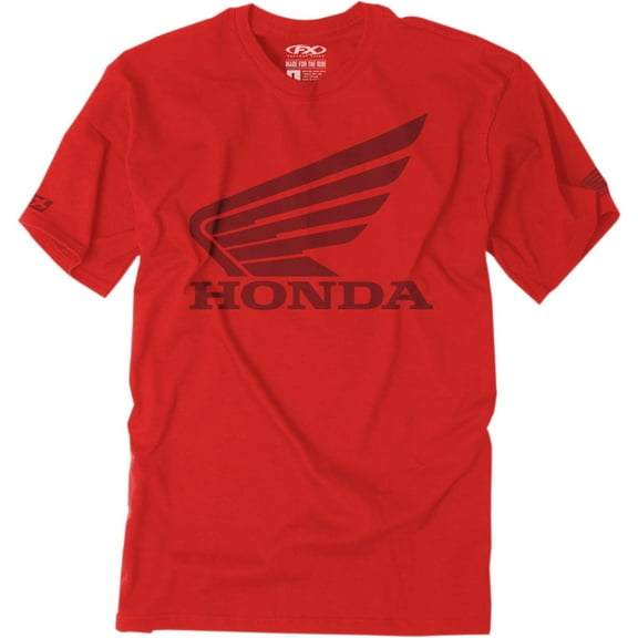 Factory Effex HON Big Wing Premium T-Shirt (Medium, Red)