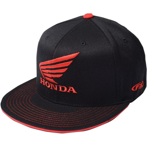 Factory Effex (17-88390) 'HONDA' Wing Flex-Fit Hat (Black, Small/Medium)