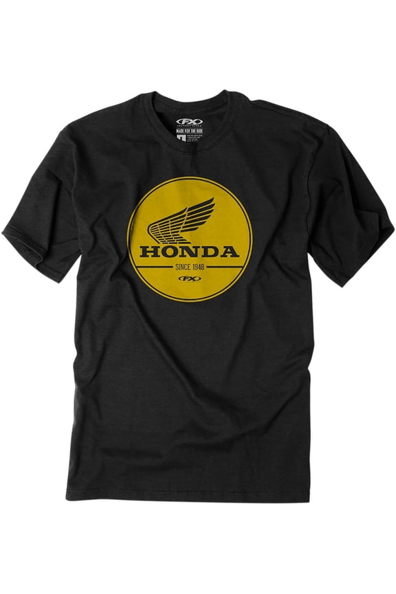 Honda Gold Label Mens Short Sleeve T-Shirt Black XXL