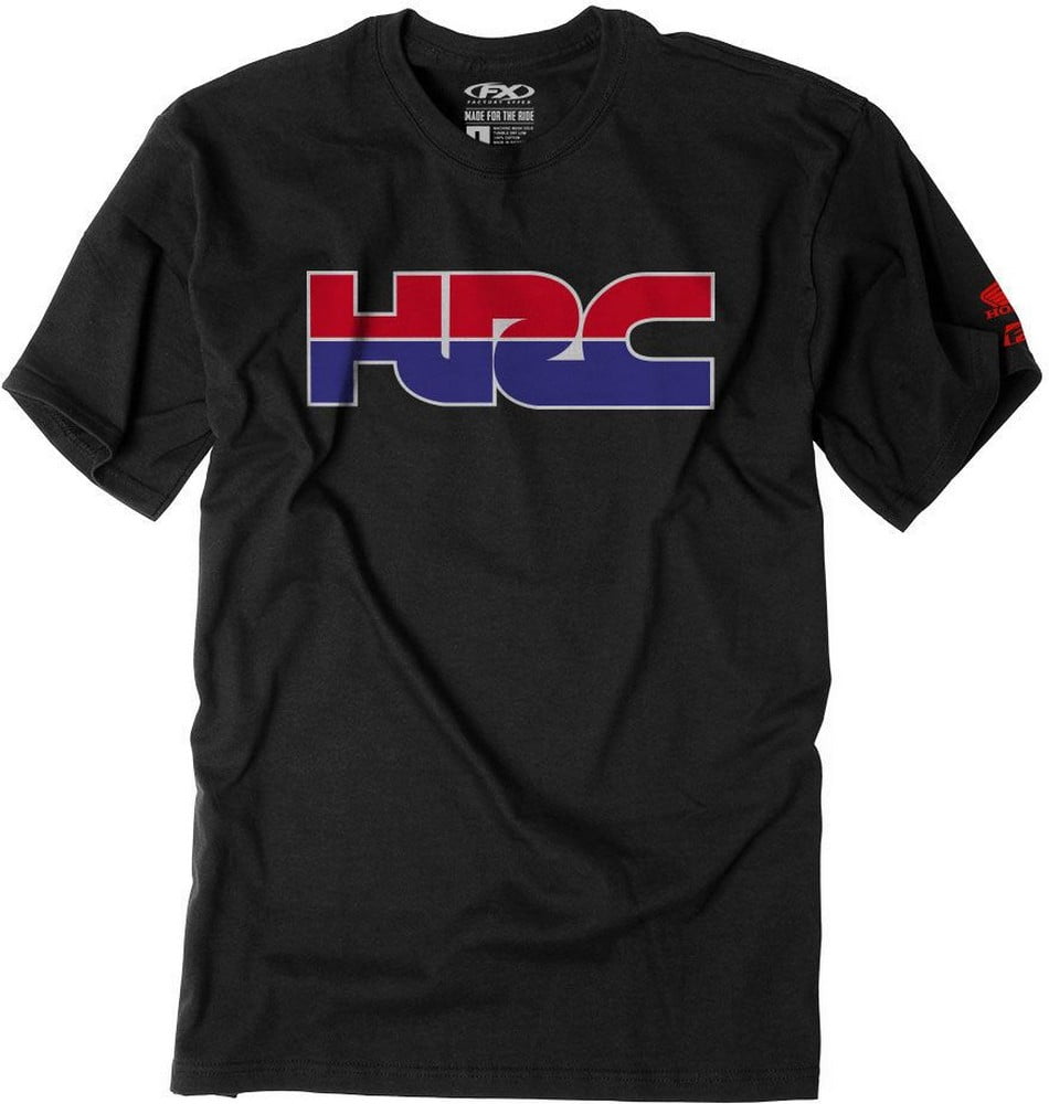 Factory Effex Honda HRC Men's T-Shirt - 100% Cotton Black Tee With Screen Printed Design, Size XL - View #5