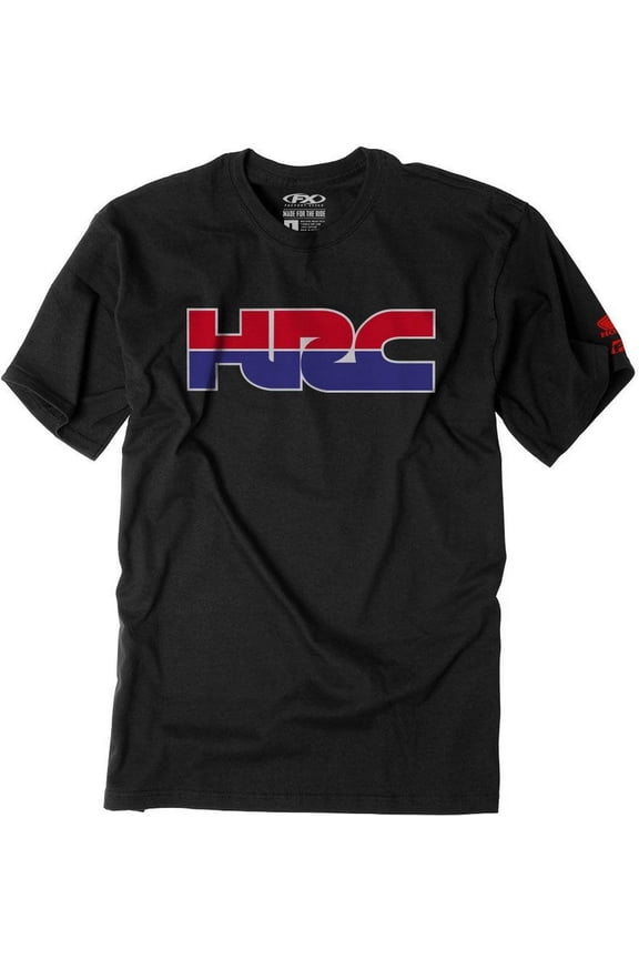 Honda HRC Mens Short Sleeve T-Shirt Black LG