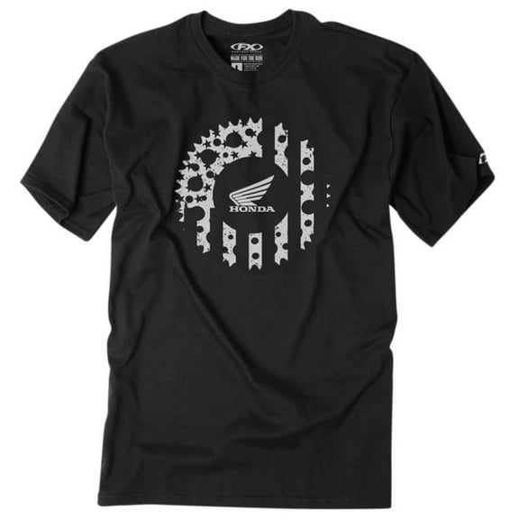 Factory Effex Honda Sprocket Mens Short Sleeve T-Shirt Black MD