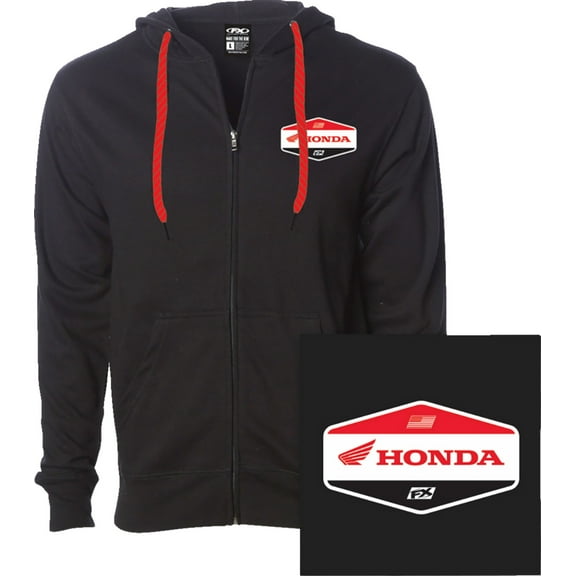 Factory Effex Honda Stadium Mens Zip Up Hoody Black XL