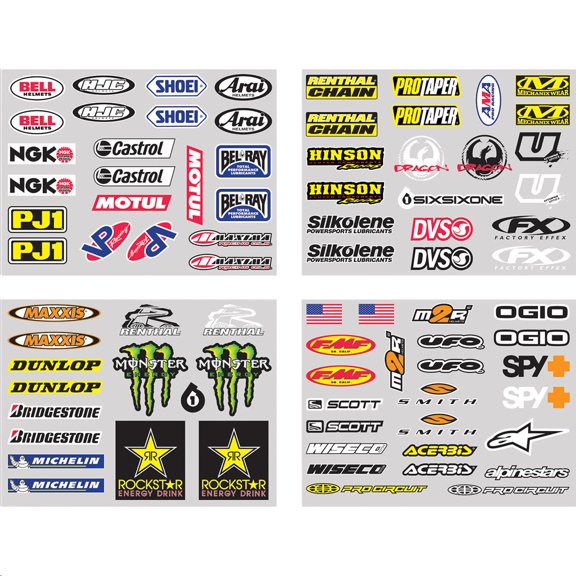 Factory Effex Iron-On Sponsor Kit