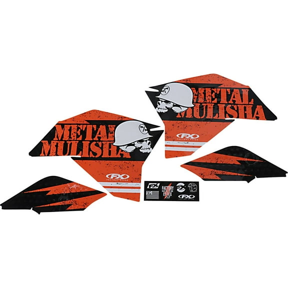 Factory Effex KTM Metal Mulisha Shroud Graphics Kit (23-11524)