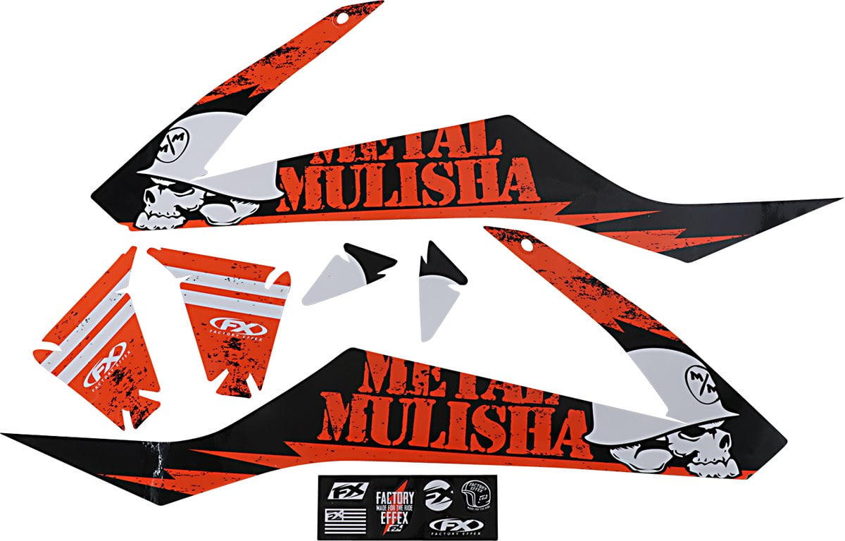 Factory Effex KTM Metal Mulisha Shroud Graphics Kit (23-11530