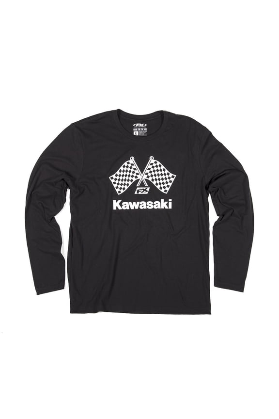 Men's Kawasaki Finish Line Long-Sleeve T-Shirt, Black, Large