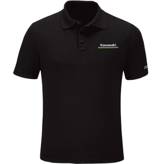 Factory Effex Kawasaki Mens Short Sleeve Polo T-Shirt Black LG