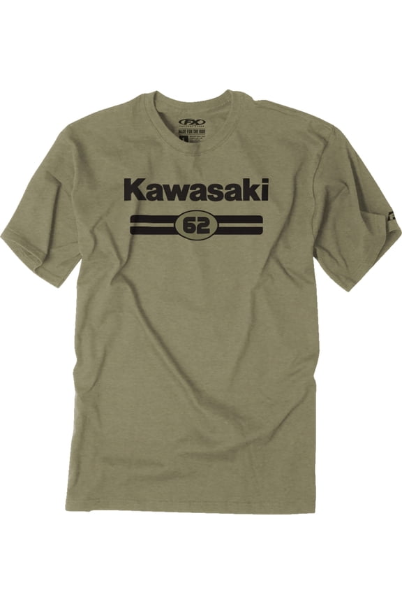 Kawasaki Sixty Two Mens Short Sleeve T-Shirt Olive XL