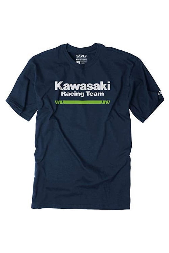 Kawasaki Stripes T-Shirt (XX-Large) (Navy)