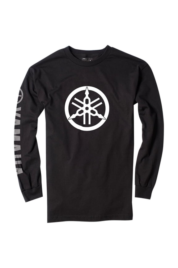 Logo Mens Long Sleeve T-Shirt Yamaha/Black/White XL