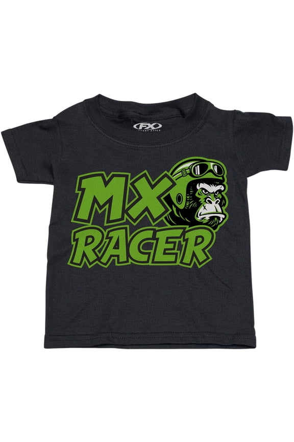 MX Racer Toddler Kids Short Sleeve T-Shirt Black 2T
