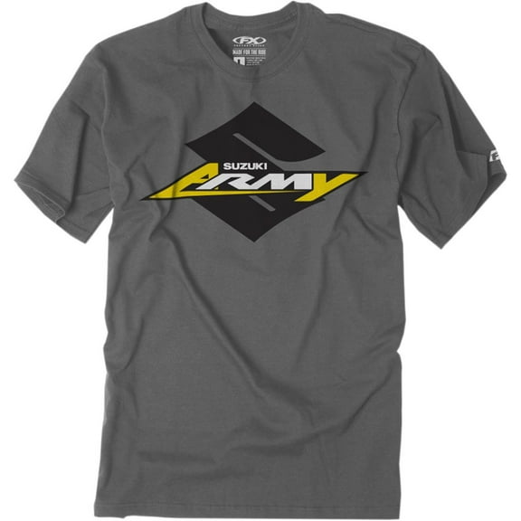 Factory Effex compatible with Suzuki Army Youth T-Shirt Charcoal Medium Gray Charcoal