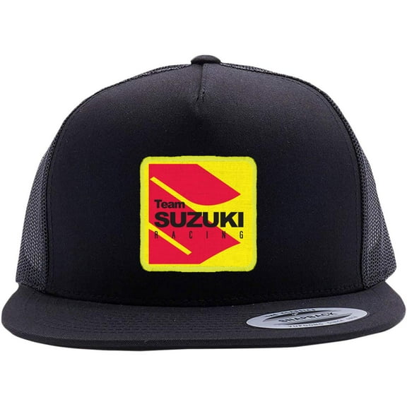Birsppy Factory Effex Suzuki Racing Snapback Hat Black/Gray (Black, OSFM)
