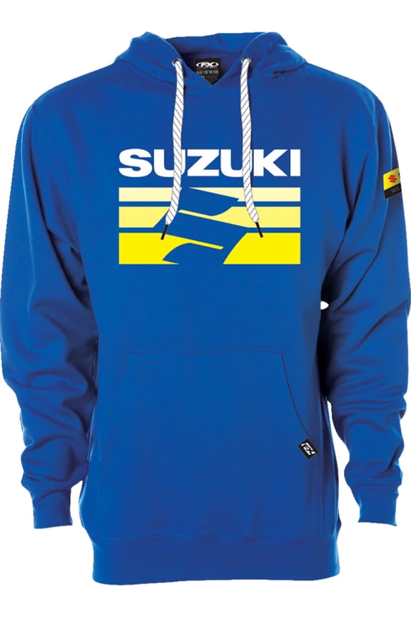 Suzuki Fade Mens Pullover Hoody Blue XXL