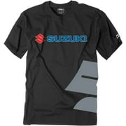 Factory Effex Suzuki Mens Short Sleeve T-Shirt Big S Black LG