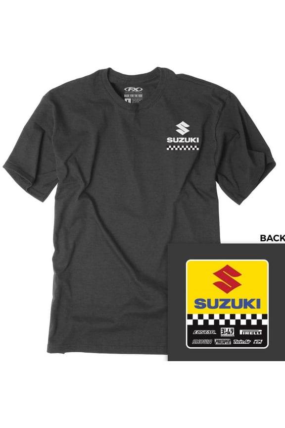 Suzuki Starting Line Youth Short Sleeve T-Shirt Charcoal LG