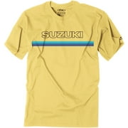 Factory Effex Suzuki Throwback Mens Short Sleeve T-Shirt Yellow XL