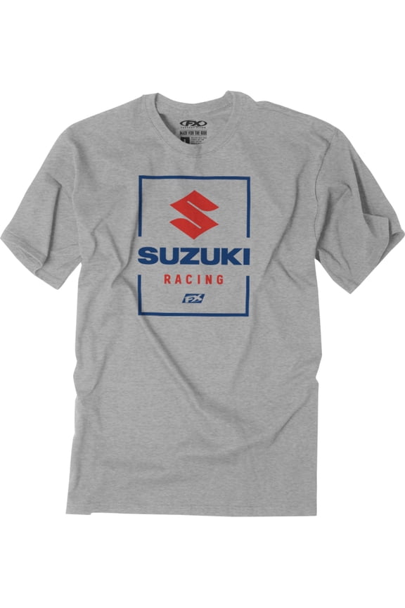 Suzuki Victory Mens Short Sleeve T-Shirt Heather Gray XXL
