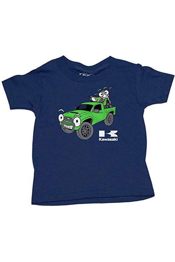 Toddler Kawasaki Truckin T-Shirt (4T) (Navy)