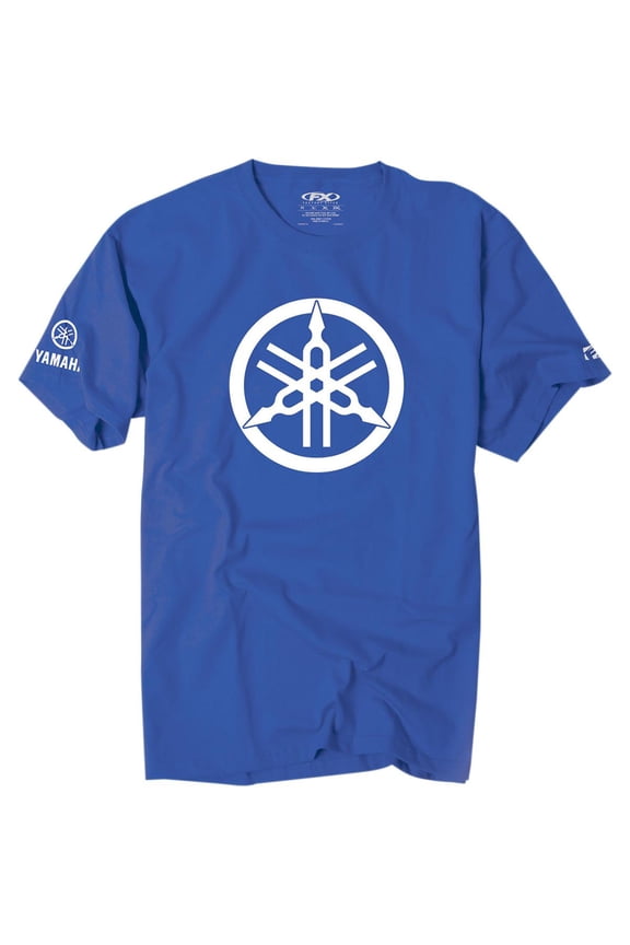 YAM 2D Fork Premium T-Shirt (Medium, Royal Blue)