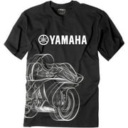 Factory Effex YAM R1 Premium T-Shirt (Large, Black)