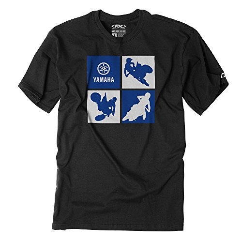 Factory Effex Unisex-Child Yamaha Silhouette Youth T-Shirt (Black, Large)