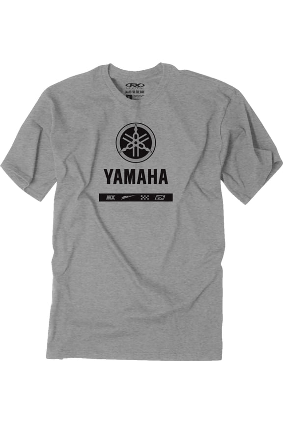 Yamaha Alpha Mens Short Sleeve T-Shirt Heather Gray XL