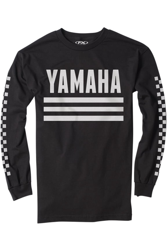 Yamaha Racer Mens Long Sleeve T-Shirt Black MD