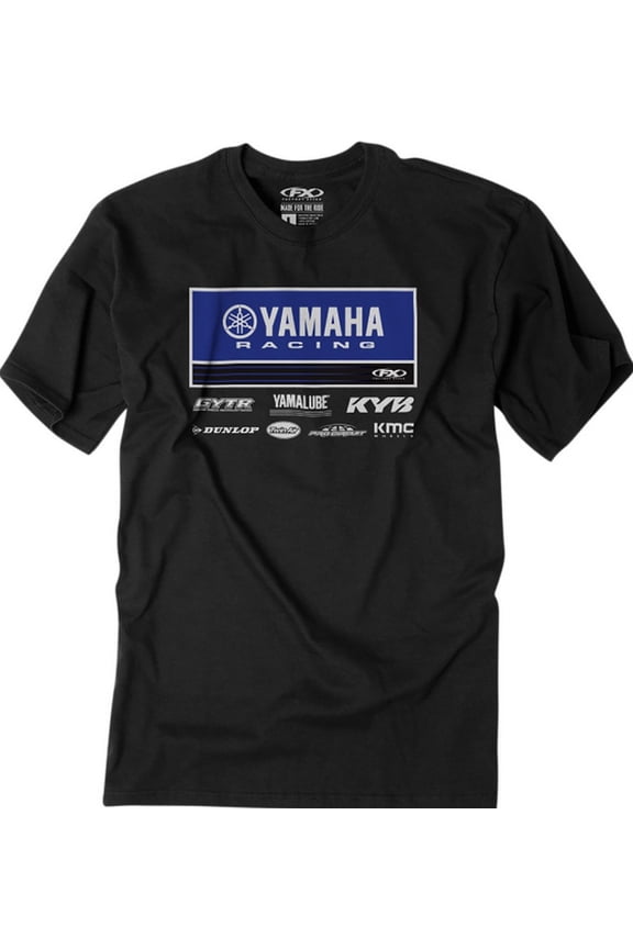 Yamaha Racewear Mens Short Sleeve T-Shirt Black XL