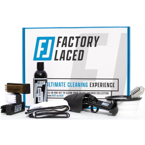 Deadstock Los Angeles Shoe Cleaner Kit - Sneaker Cleaner Ultimate Cleaning Experience: 4 Brush Cleaning System that Includes: 8oz Sneaker Cleaning Solution, 4 Brushes, 2 Shoe Trees, Microfiber Mat