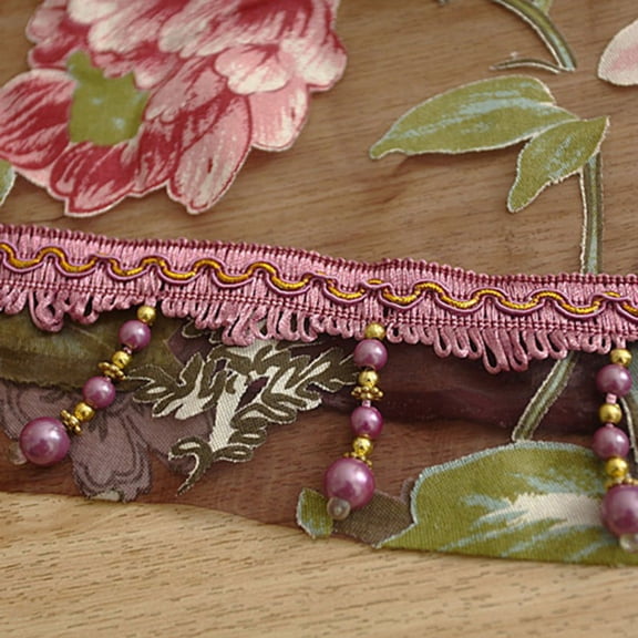 Factory Price!1 Pcs Elegant Floral Tulle Voile Window Curtains Panel Sheer Drape Scarf Valances