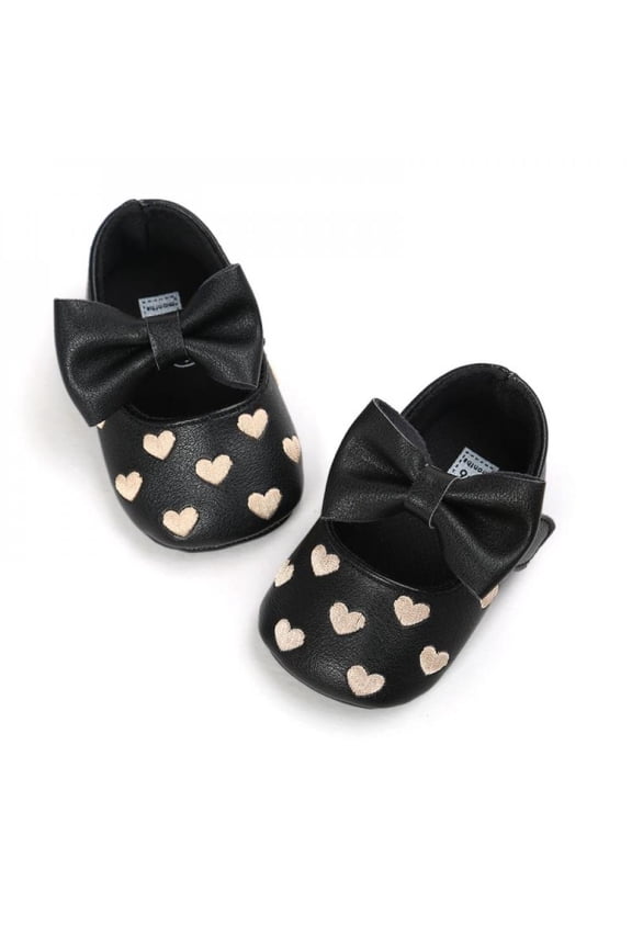 Factory Price!Kids Boy Girl Breathable Bow Design Anti-Slip Shoes Casual Sneakers Toddler Soft Soled First Walkers