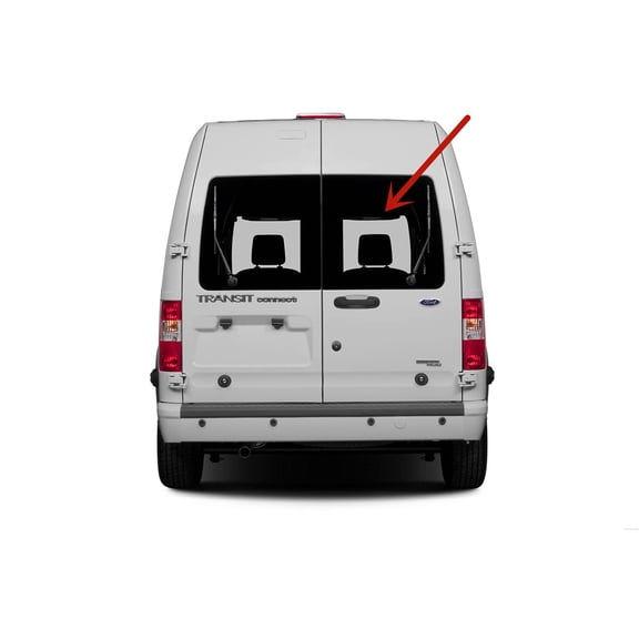 Factory Privacy Tinted Back Window Back Glass Passenger Right Side Compatible with Ford Transit Connect 2010-2013 Models