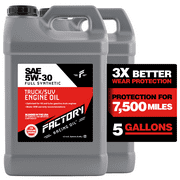 Factory Racing Oil SAE 5W-30 Full Synthetic Truck/SUV Engine Oil- API SP ILSAC GF-6A - 5 Gallon 2x2.5 Gal