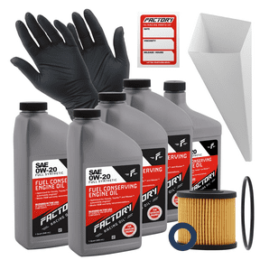 Factory Racing Parts 0W-20 Full Synthetic 4.5 Quart Oil Change Kit compatible with Toyota Corolla, Matrix, Prius (Hybrid, V, Plug-In, Prime), Lexus CT200h Hybrid