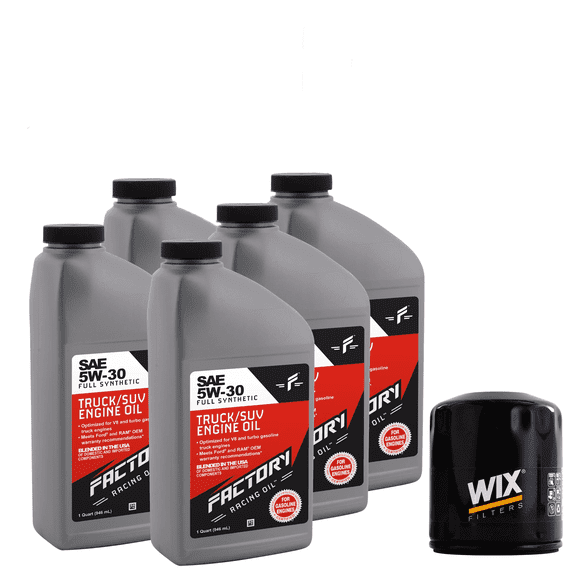 Factory Racing Parts Basic Oil Change Kit Compatible with Chrysler Grand Voyager 5W-30 Oil - 5 Quarts