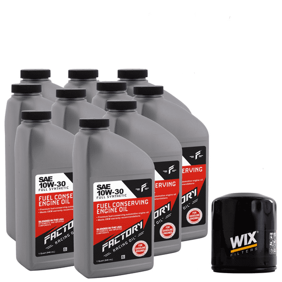Factory Racing Parts Basic Oil Change Kit Compatible with Dodge Viper 8.0L 10W-30 Oil - 10 Quarts
